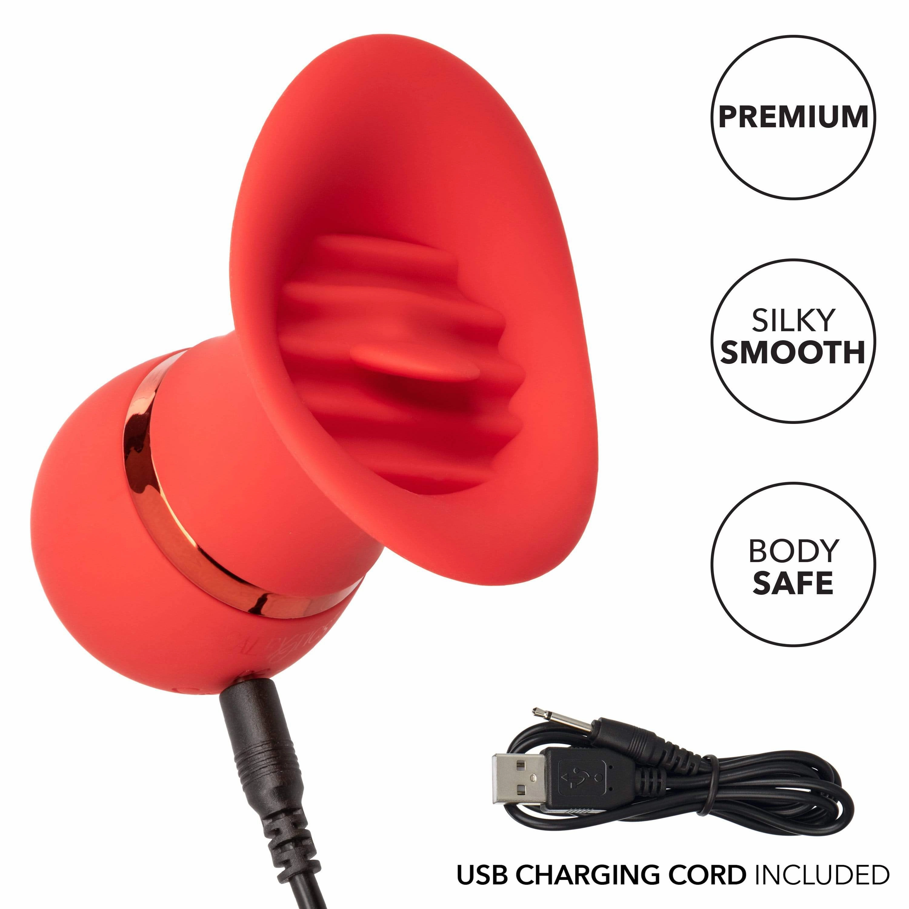California Exotics - French Kiss Charmer Clit Massager (Red)