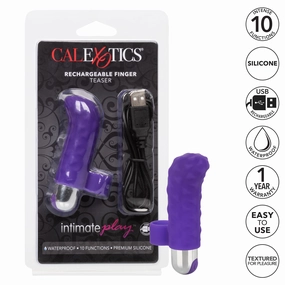 California Exotics - Intimate Play Rechargeable Finger Teaser Clit Massager (Purple)