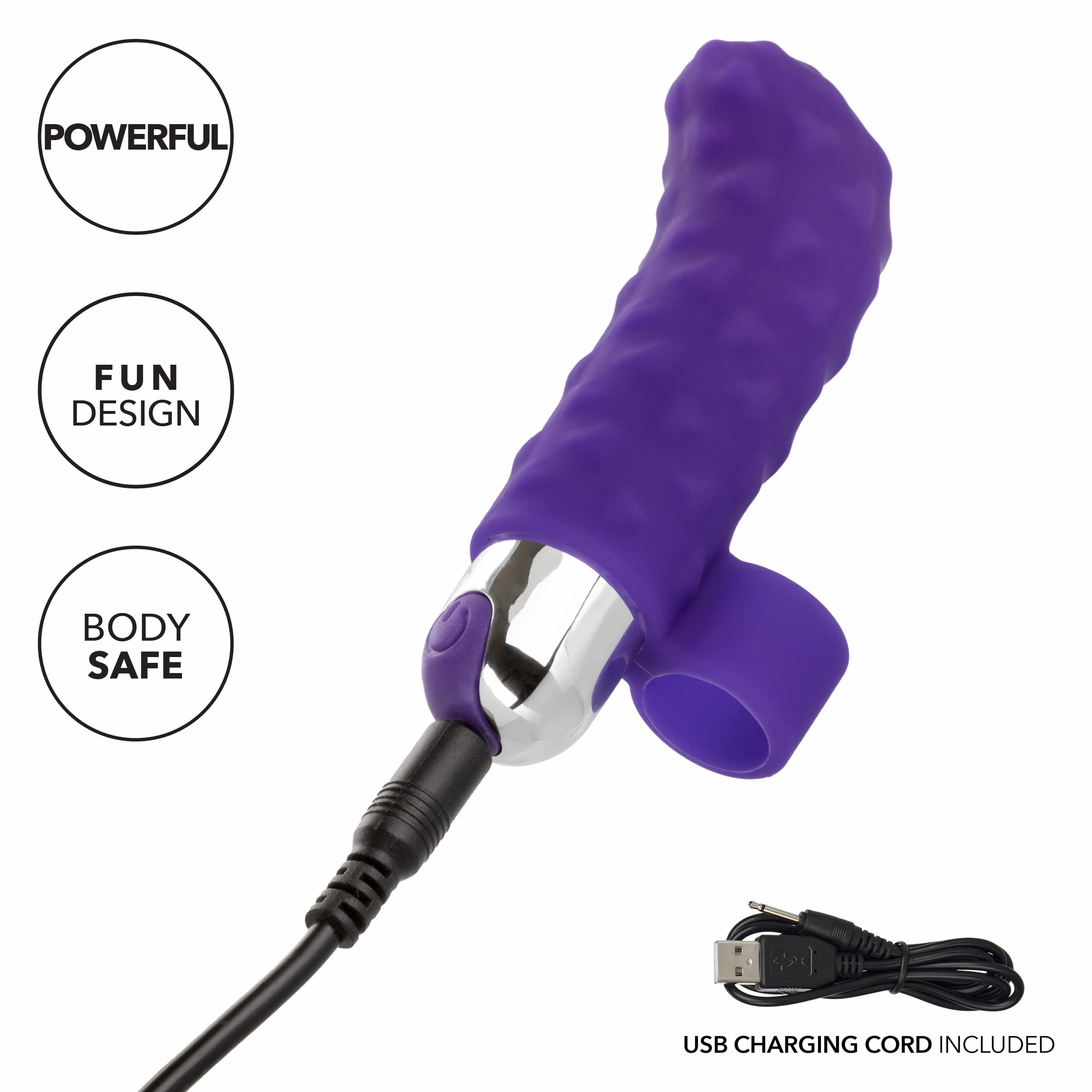 California Exotics - Intimate Play Rechargeable Finger Teaser Clit Massager (Purple)