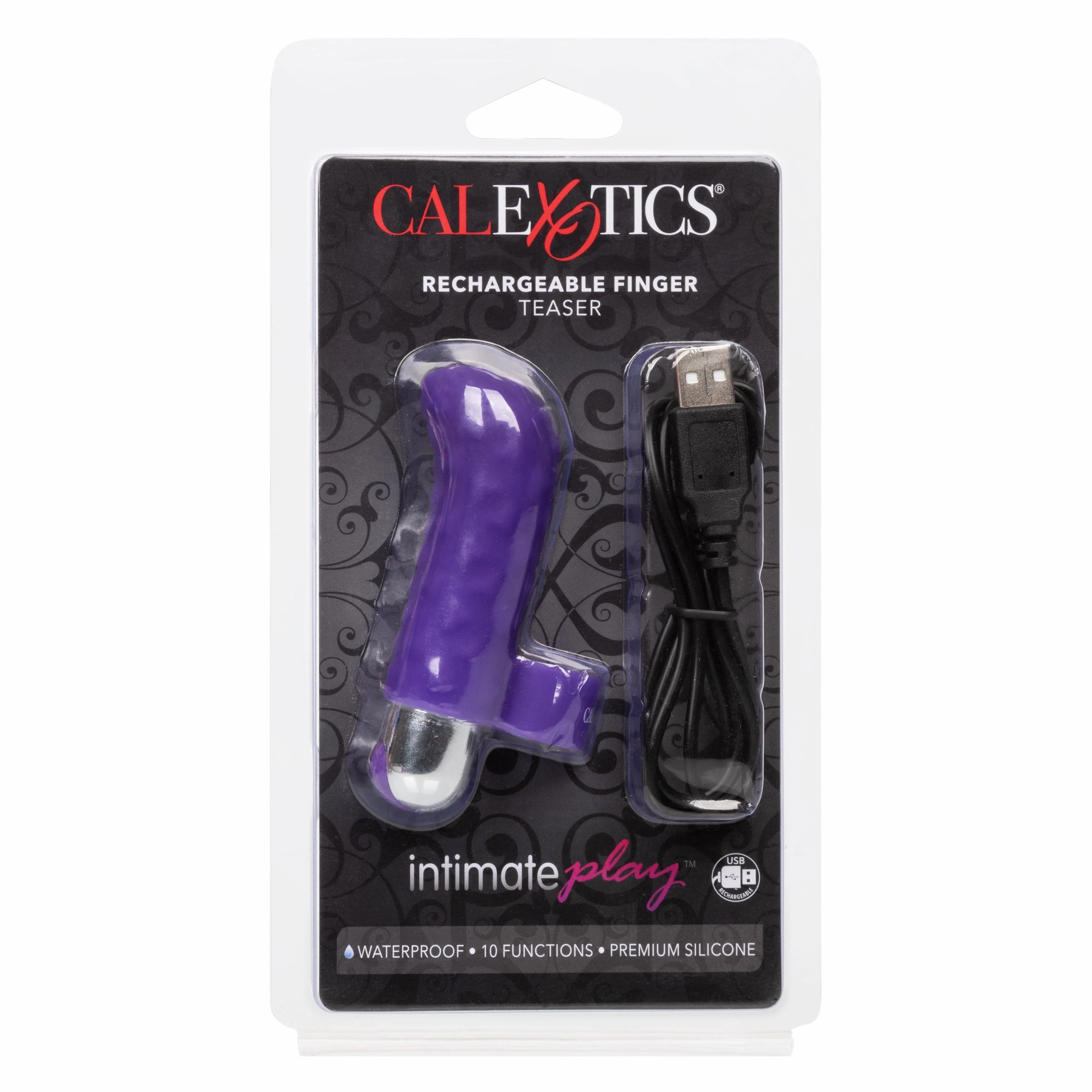 California Exotics - Intimate Play Rechargeable Finger Teaser Clit Massager (Purple)
