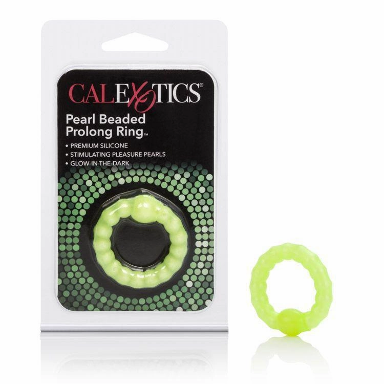 California Exotics - Pearl Beaded Prolong Ring (Green)
