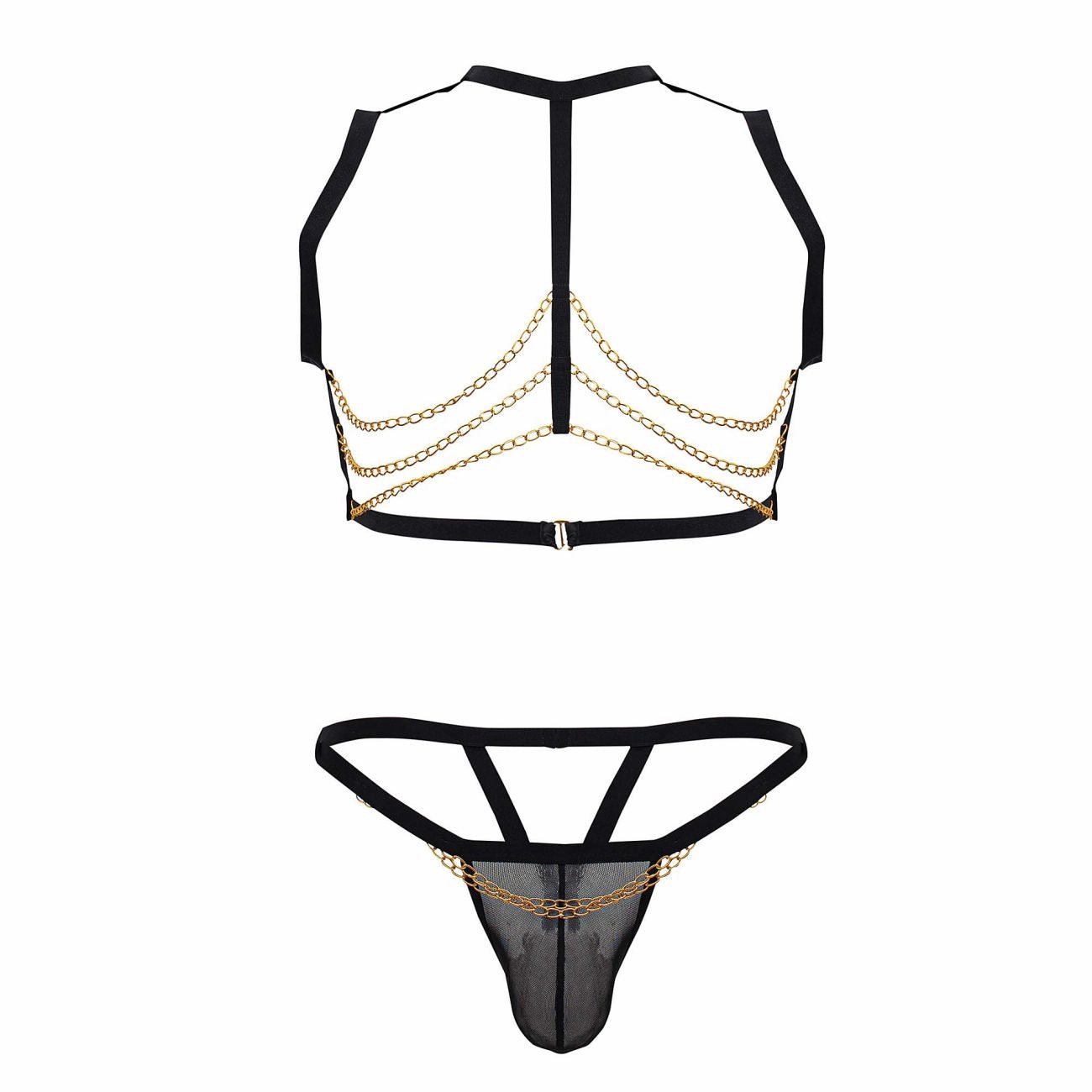 CandyMan 99818 Two Piece Outfit Color Black