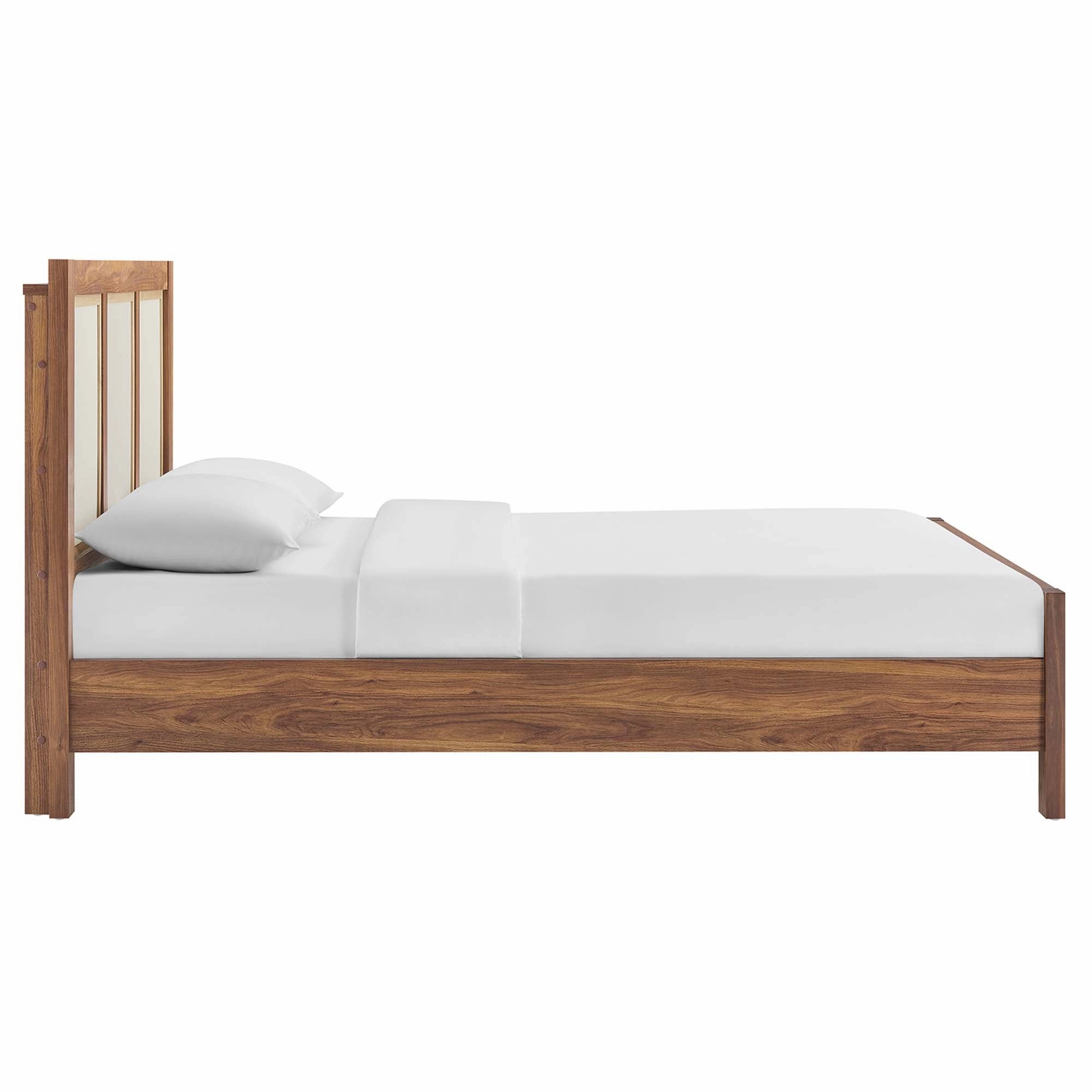 Capri Wood Grain Platform Bed by Modway