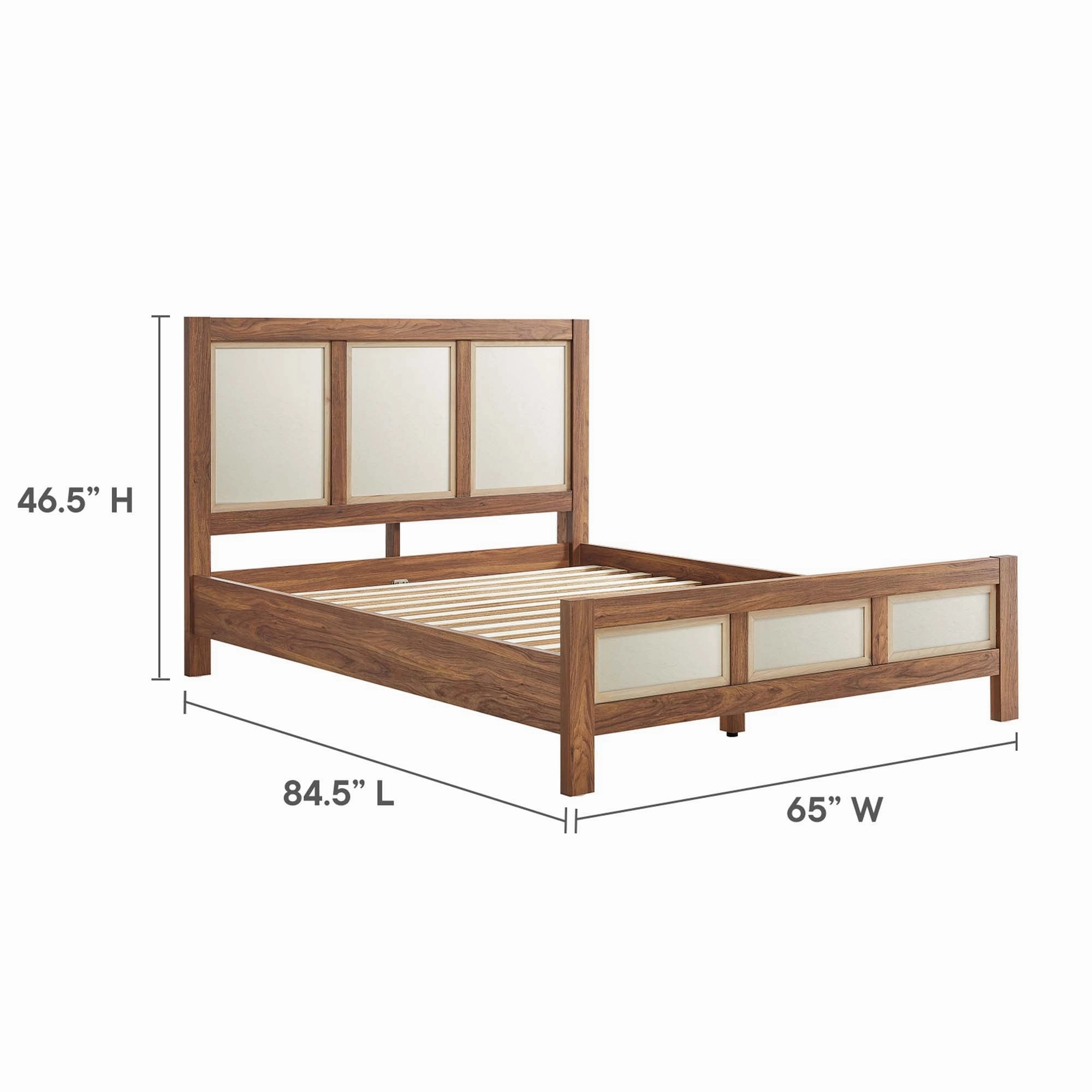 Capri Wood Grain Platform Bed by Modway