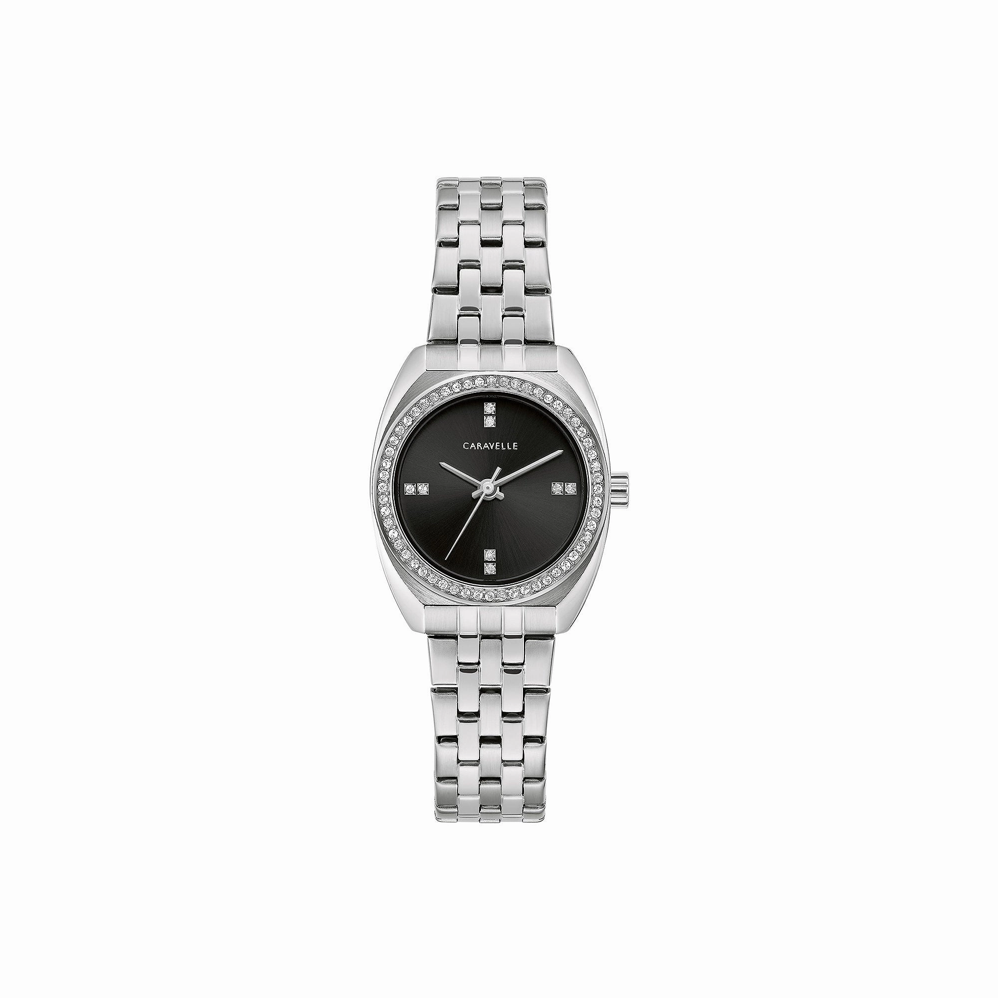 CARA BRCL L W BR BK - CITIZEN WATCH CANADA LTD./MONT - CARAVELLE L SILVER-TONE QUARTZ WATCH