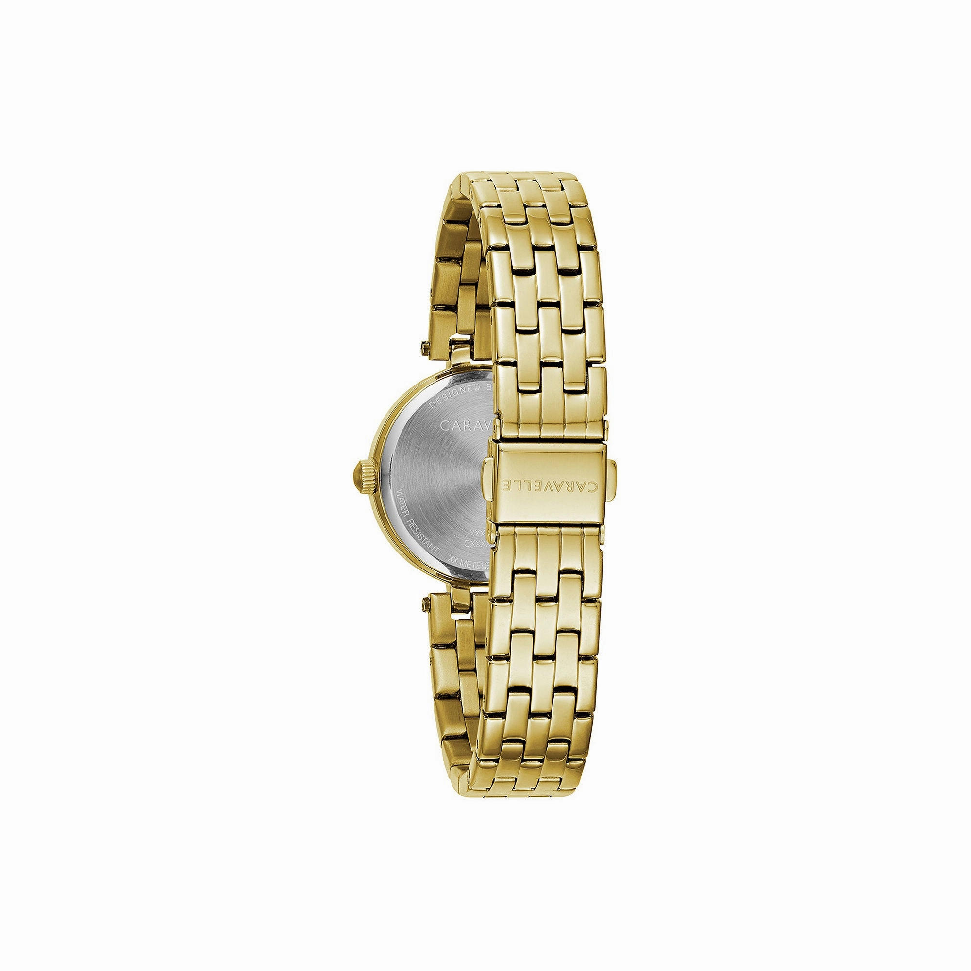 CARA BRCL L Y BR BK - CITIZEN WATCH CANADA LTD./MONT - CARAVELLE L GOLD-TONE QUARTZ WATCH