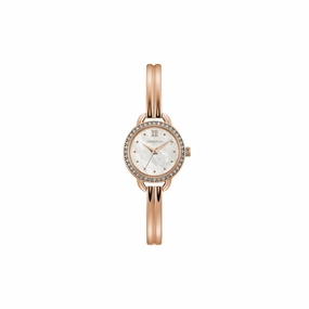 Caravelle Designed By Bulova Womens Rose Goldtone Stainless Steel Bracelet Watch 44L247 - NO COLOR ONE SIZE