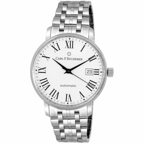 Carl Bucherer Men's Watch - Adamavi White Dial Silver Bracelet | 00.10318.08.11.21