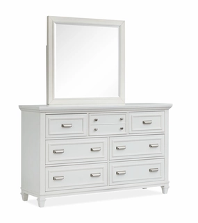 Charleston Mirror- Dove White