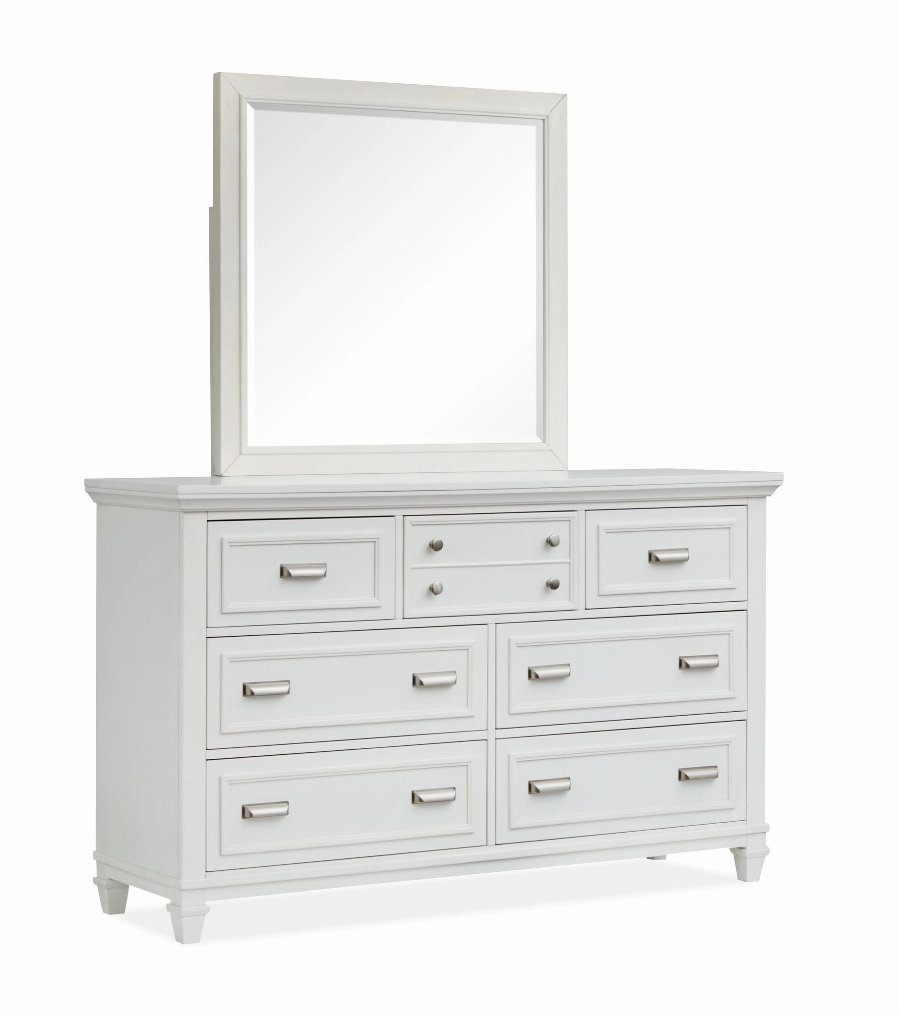 Charleston Mirror- Dove White