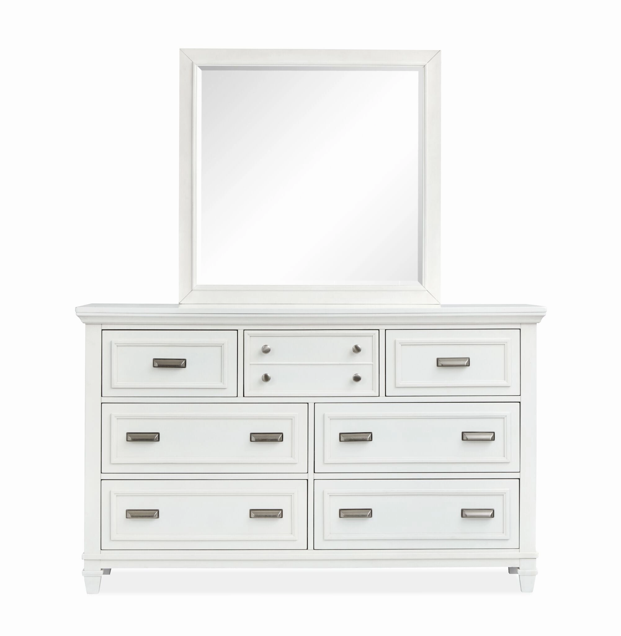 Charleston Mirror- Dove White