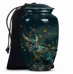 Classic Rest - Owl Cremation Urn Memorial Keepsake Urn for Men