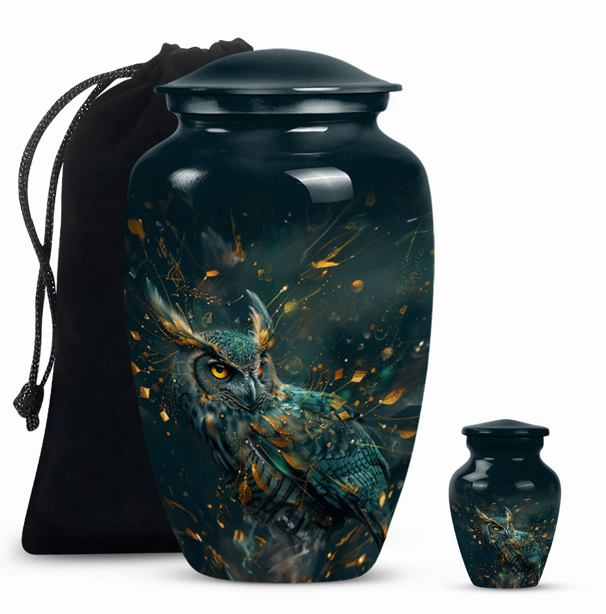 Classic Rest - Owl Cremation Urn Memorial Keepsake Urn for Men