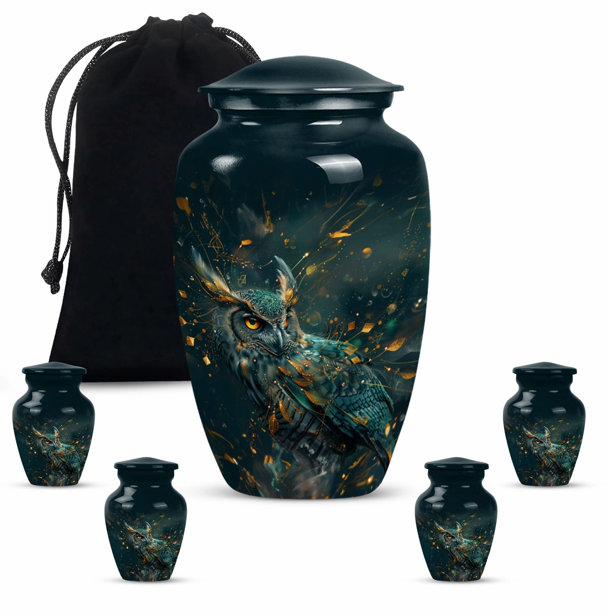 Classic Rest - Owl Cremation Urn Memorial Keepsake Urn for Men