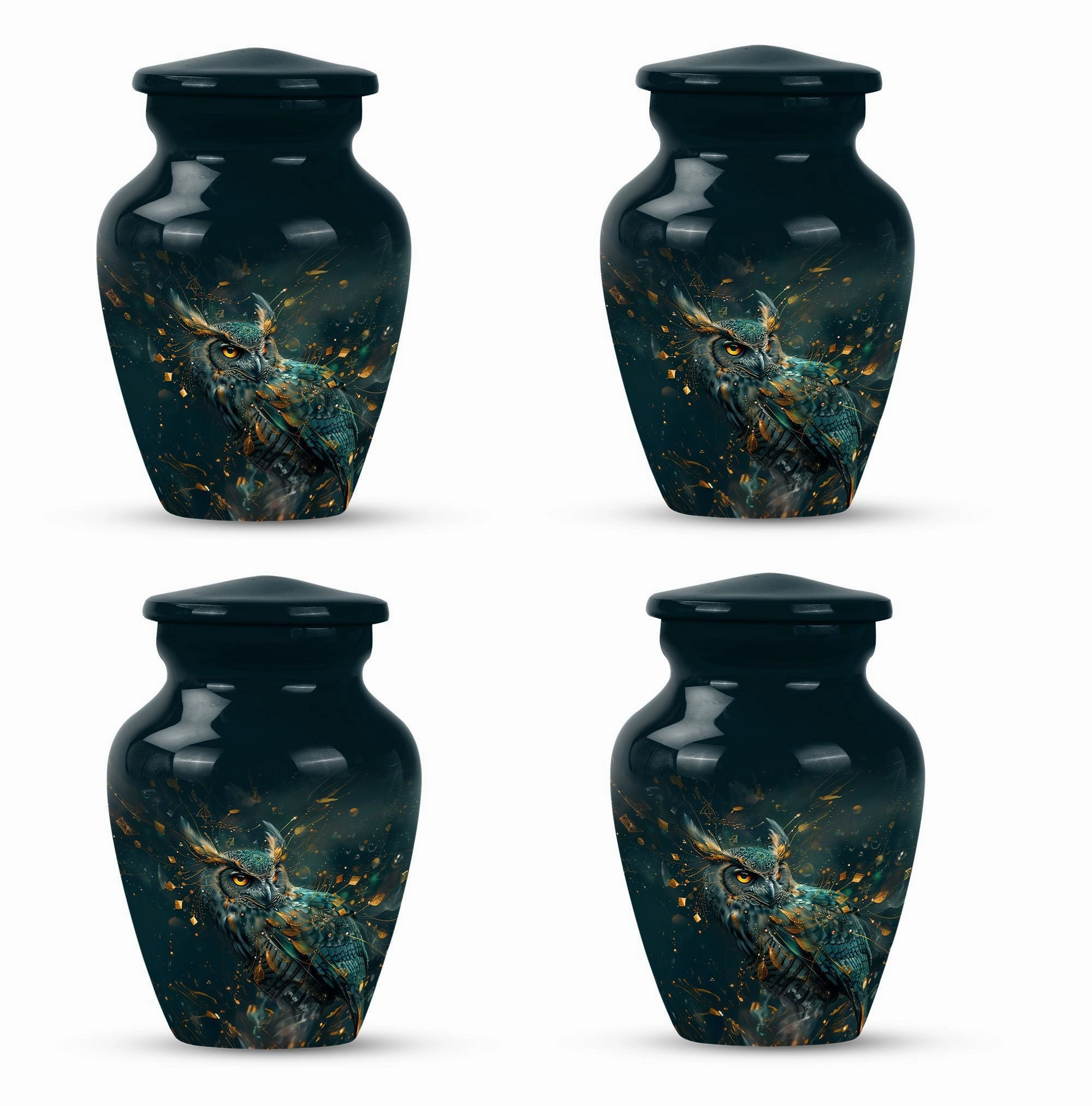 Classic Rest - Owl Cremation Urn Memorial Keepsake Urn for Men