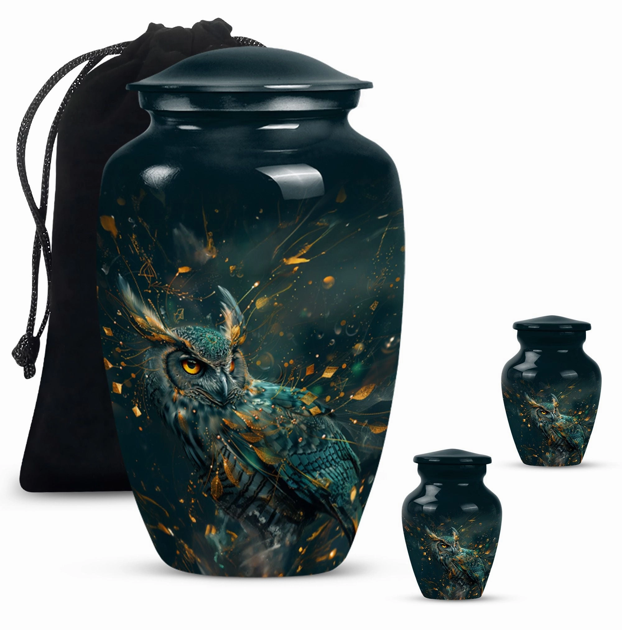 Classic Rest - Owl Cremation Urn Memorial Keepsake Urn for Men