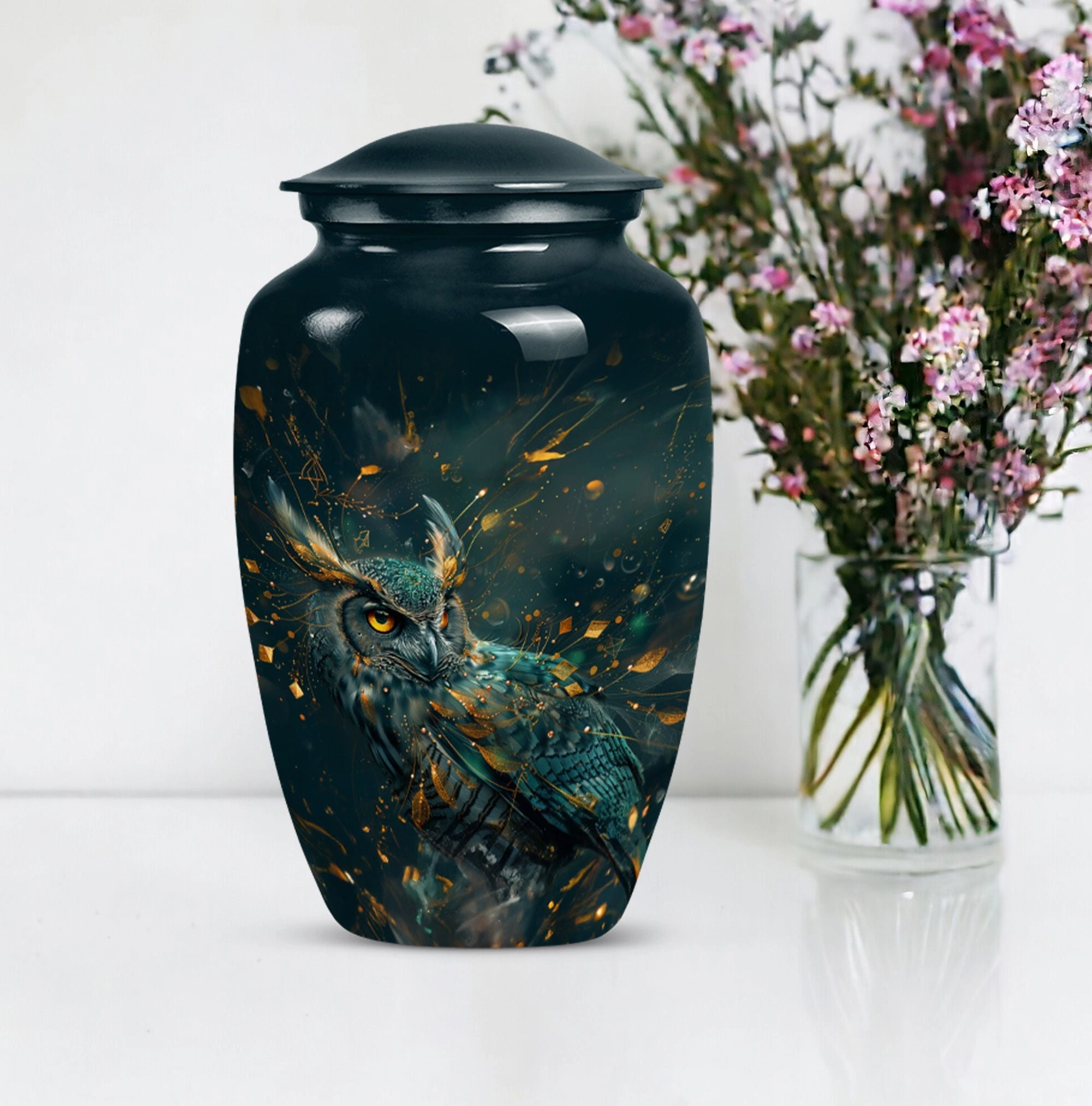 Classic Rest - Owl Cremation Urn Memorial Keepsake Urn for Men