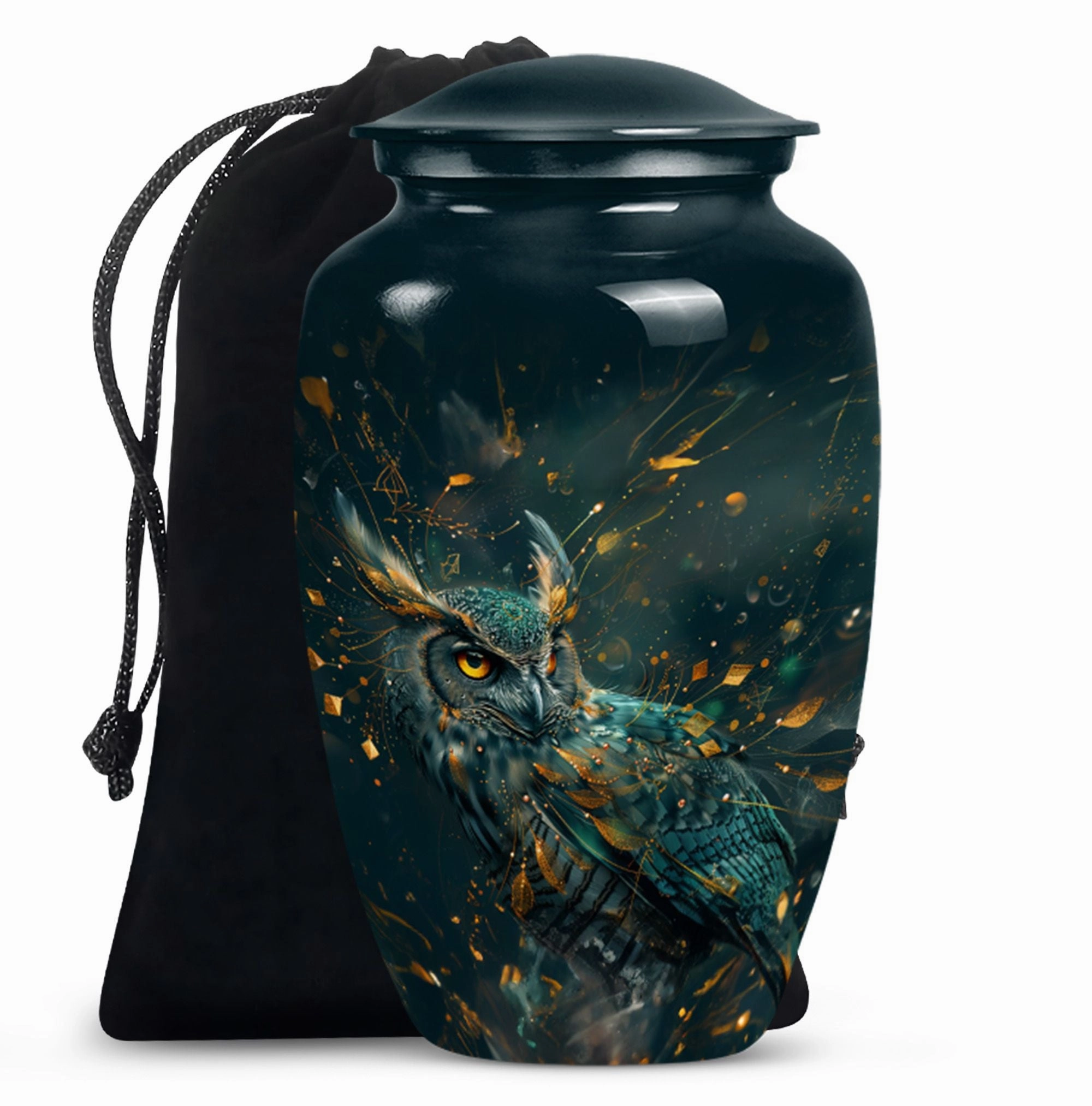 Classic Rest - Owl Cremation Urn Memorial Keepsake Urn for Men