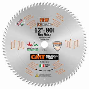 CMT 252.072.12 12 in Fine Finsh Saw Blade - 80T