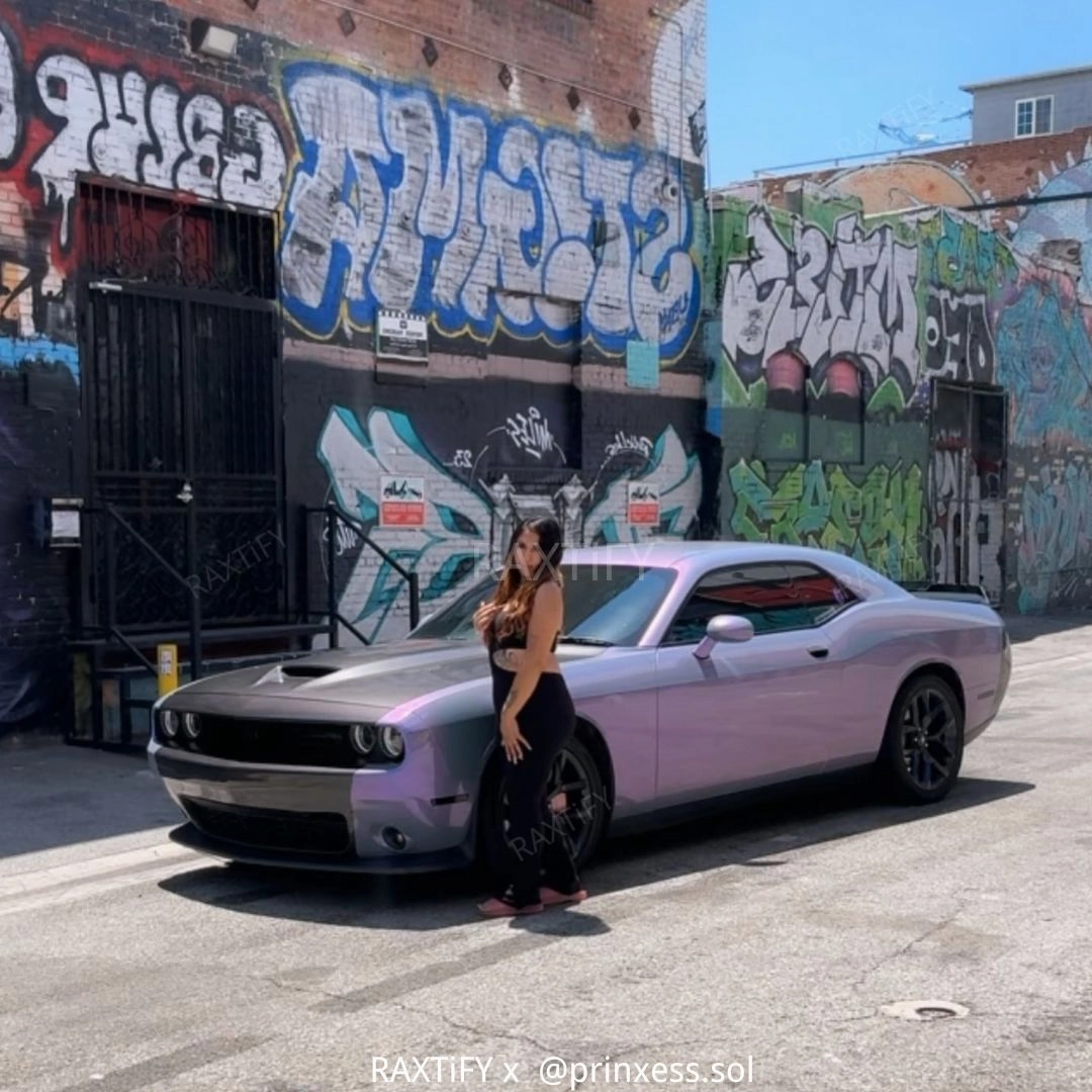 Color Shift Gray Purple Vinyl Wrap