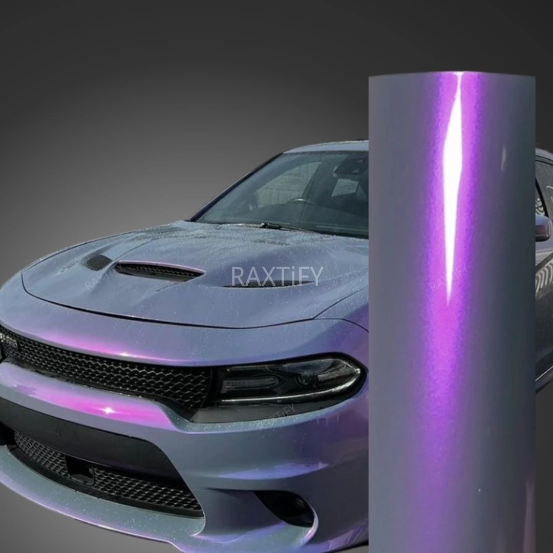 Color Shift Gray Purple Vinyl Wrap