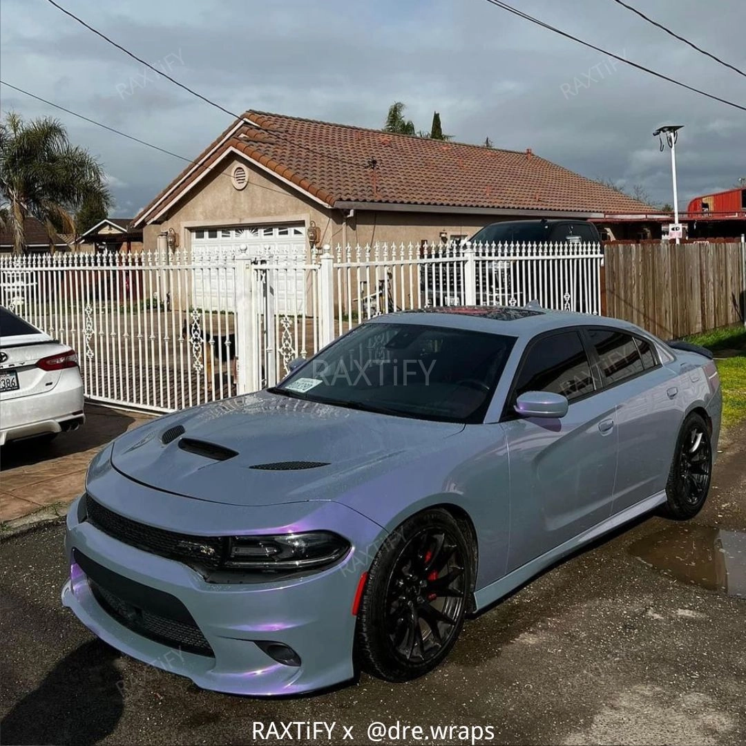 Color Shift Gray Purple Vinyl Wrap