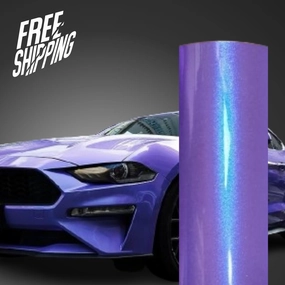 Color Shift Metallic Very Peri Vinyl Wrap