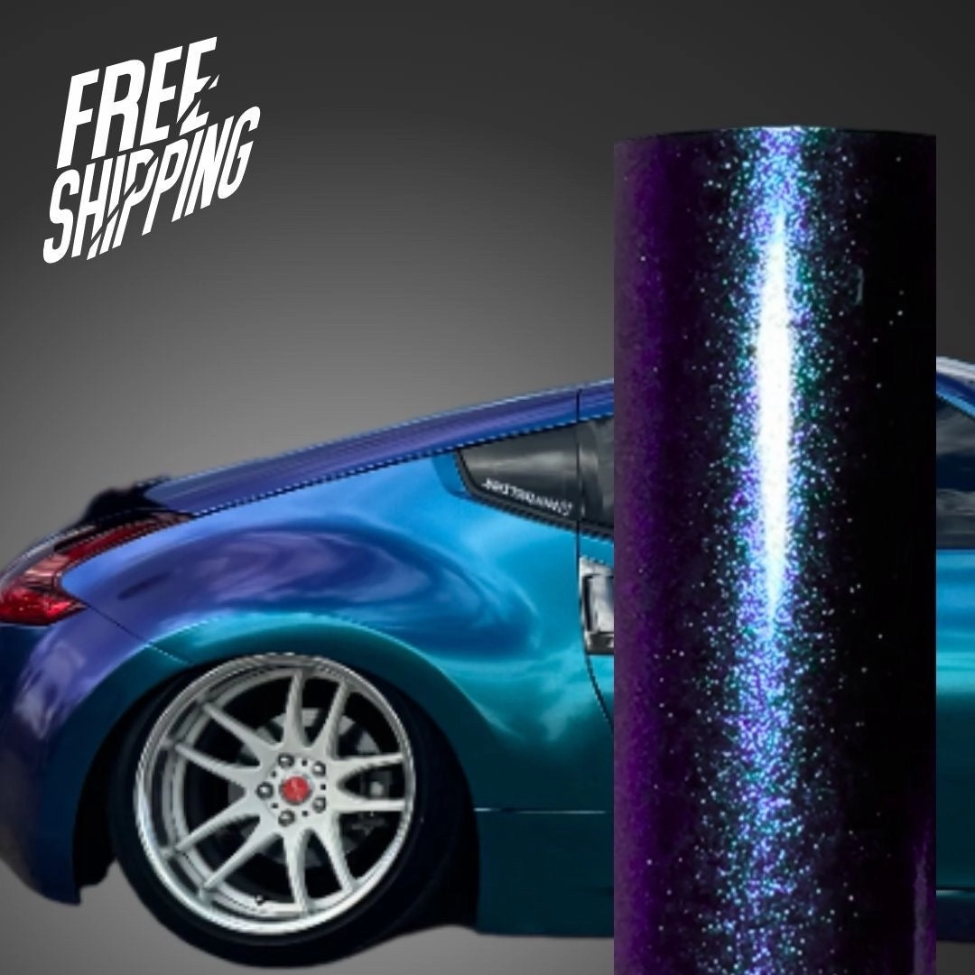 Color Shift Shiny Purple Blue Vinyl Wrap