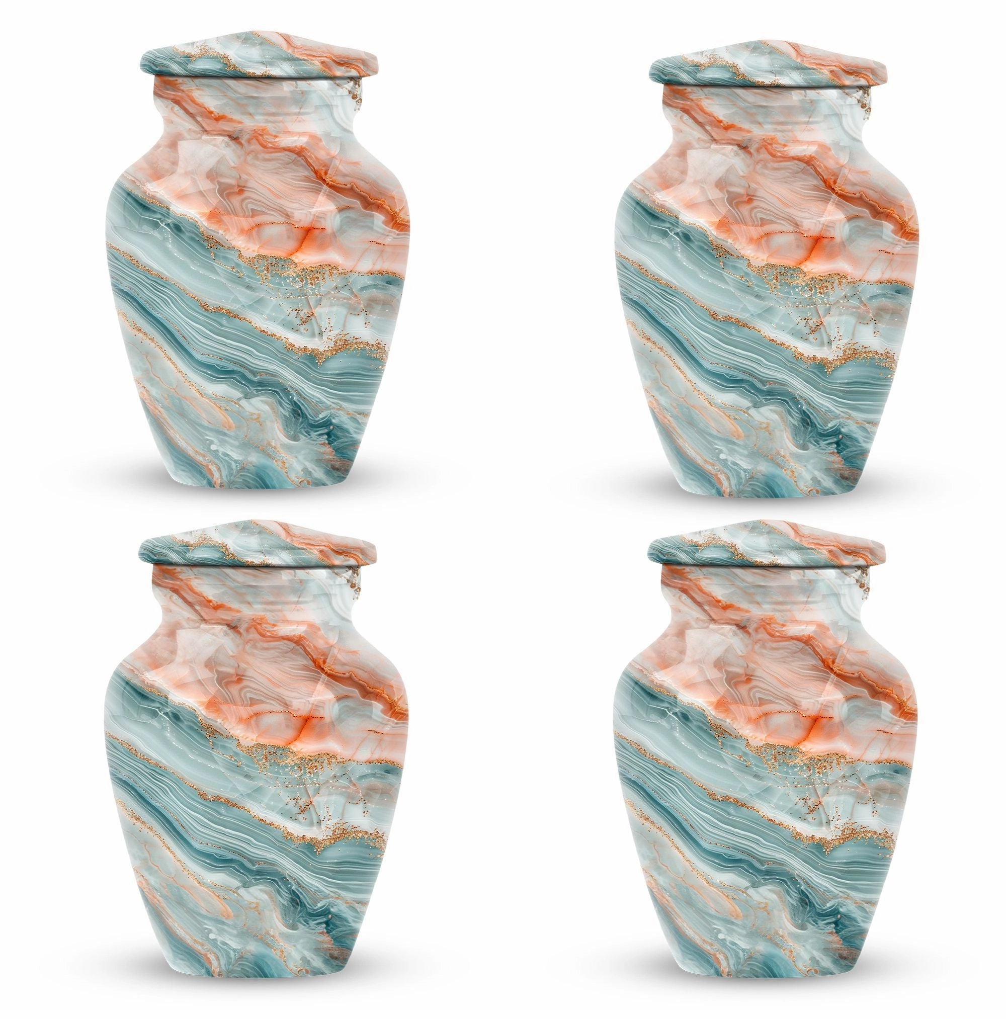 Colourful Swirl Burial Custom Urn for Treasured Moments