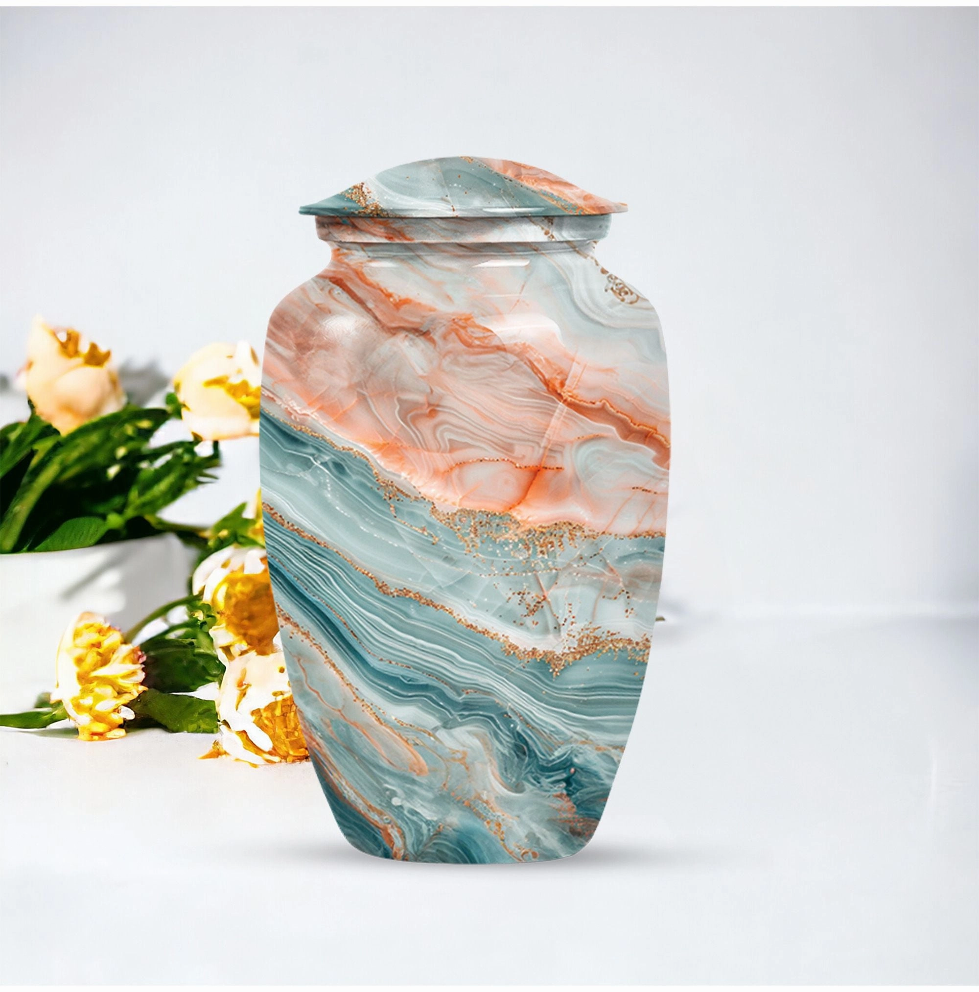 Colourful Swirl Burial Custom Urn for Treasured Moments