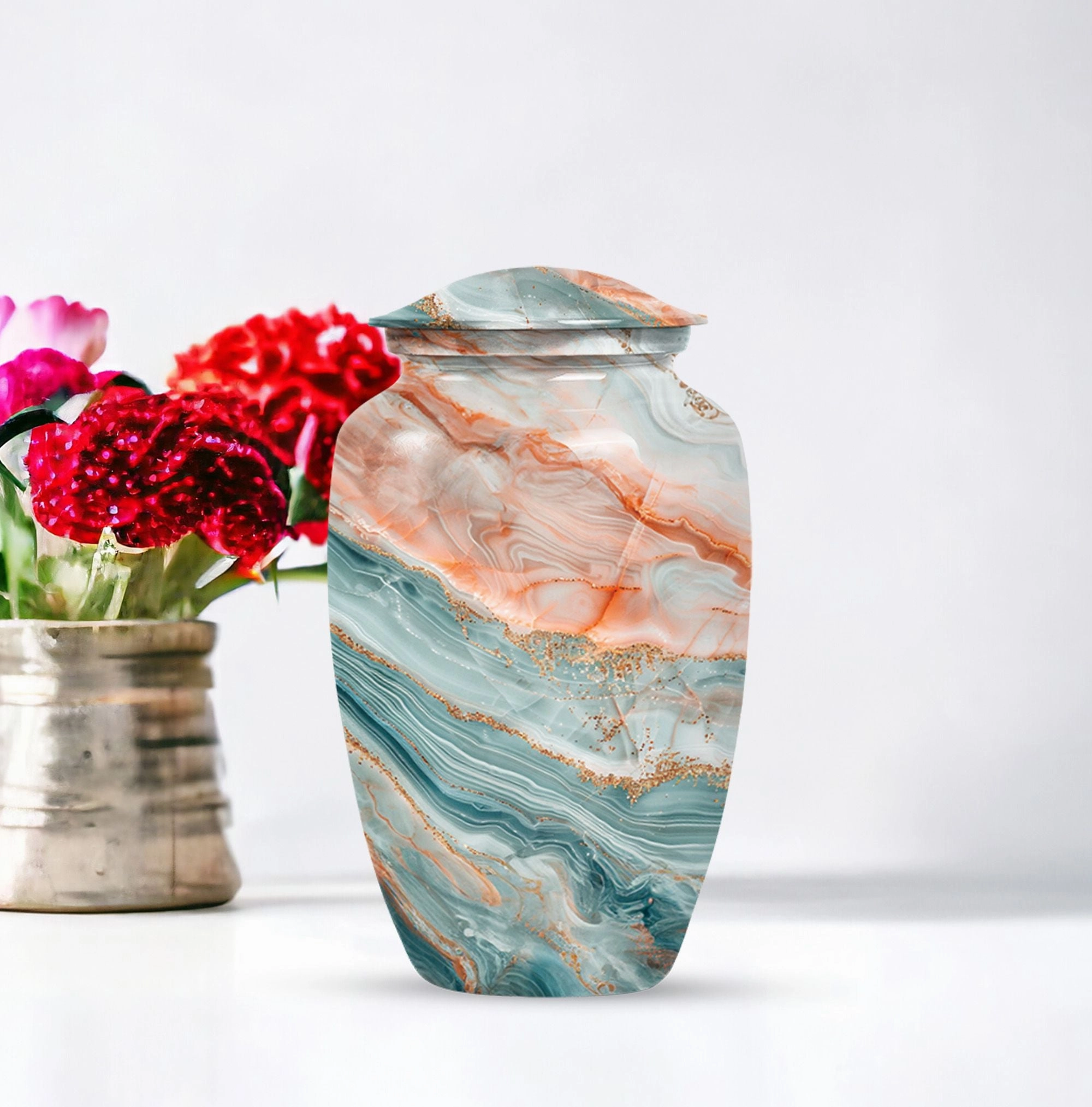 Colourful Swirl Burial Custom Urn for Treasured Moments