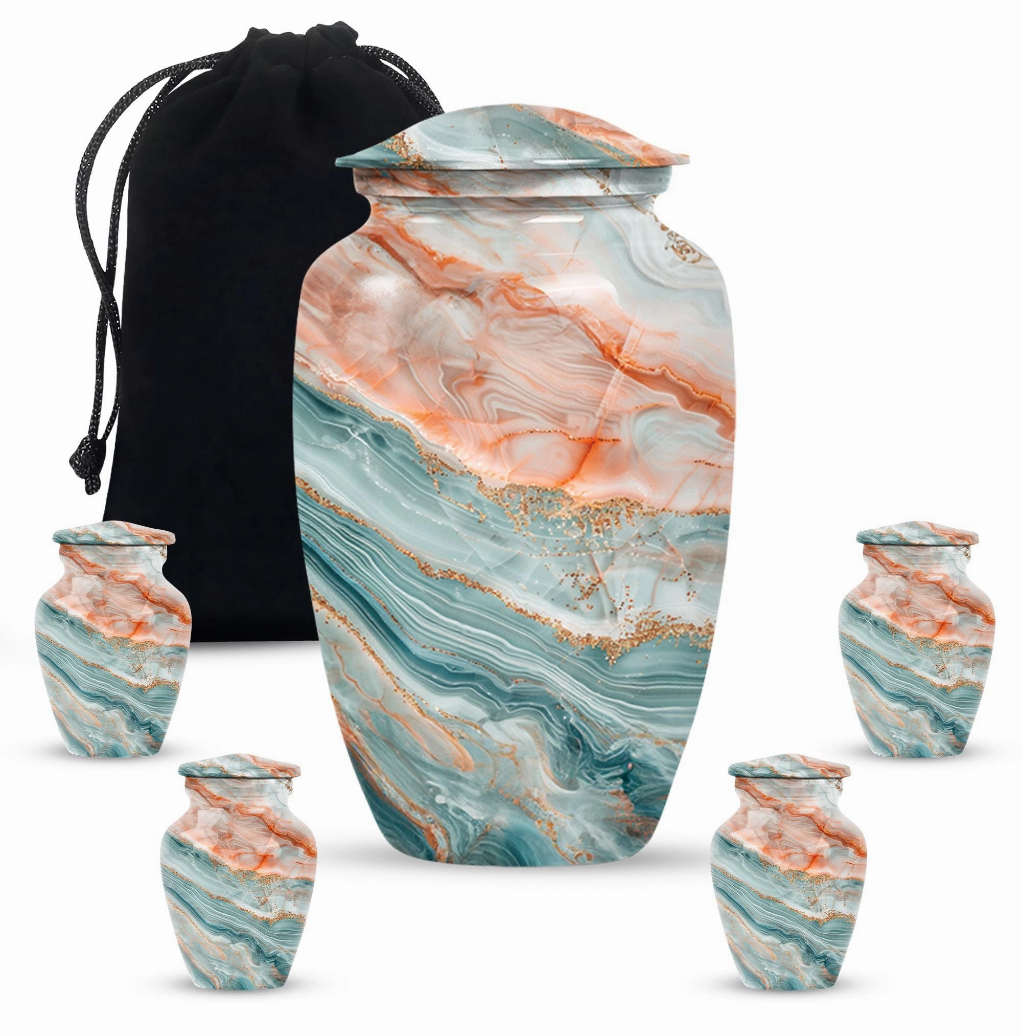 Colourful Swirl Burial Custom Urn for Treasured Moments