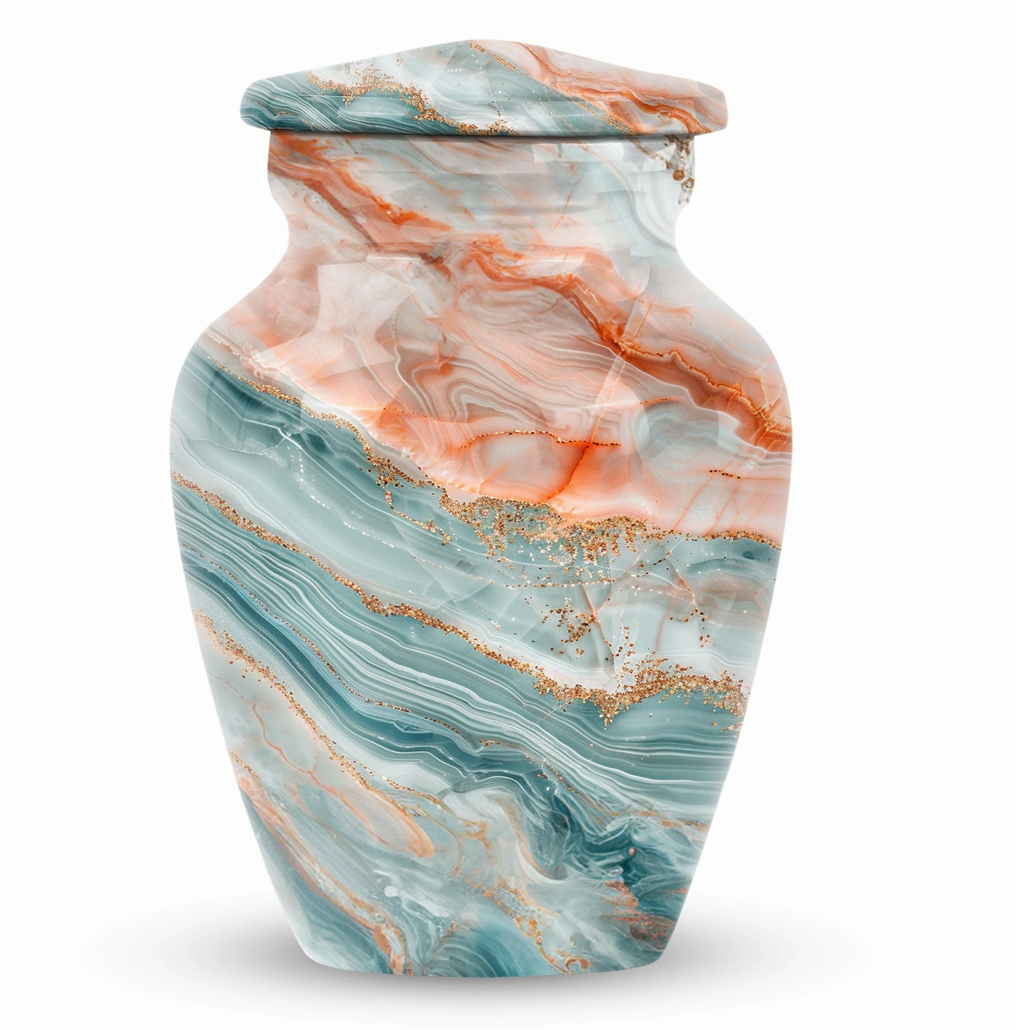 Colourful Swirl Burial Custom Urn for Treasured Moments
