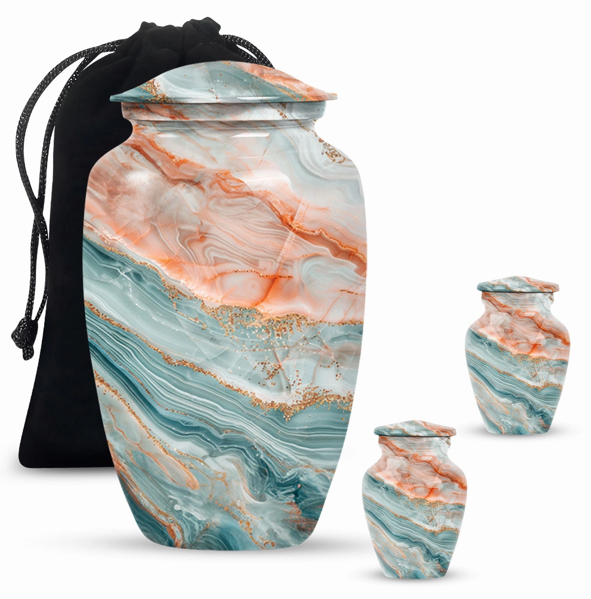Colourful Swirl Burial Custom Urn for Treasured Moments