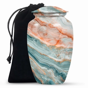 Colourful Swirl Burial Custom Urn for Treasured Moments