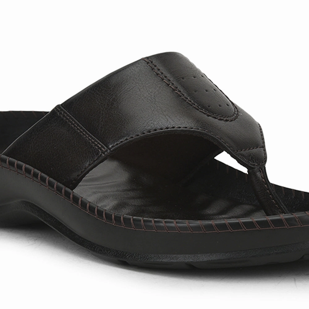 Coolers Brown Casual Slipper For Men META-1 By Liberty
