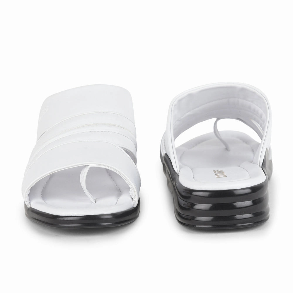 Coolers By Liberty Men 7123-805D White Casual Slippers