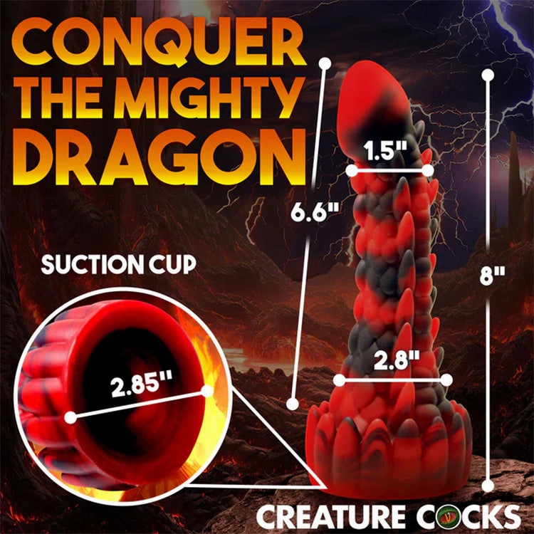 Creature Cocks Demon Rising Scaly Dragon Dildo