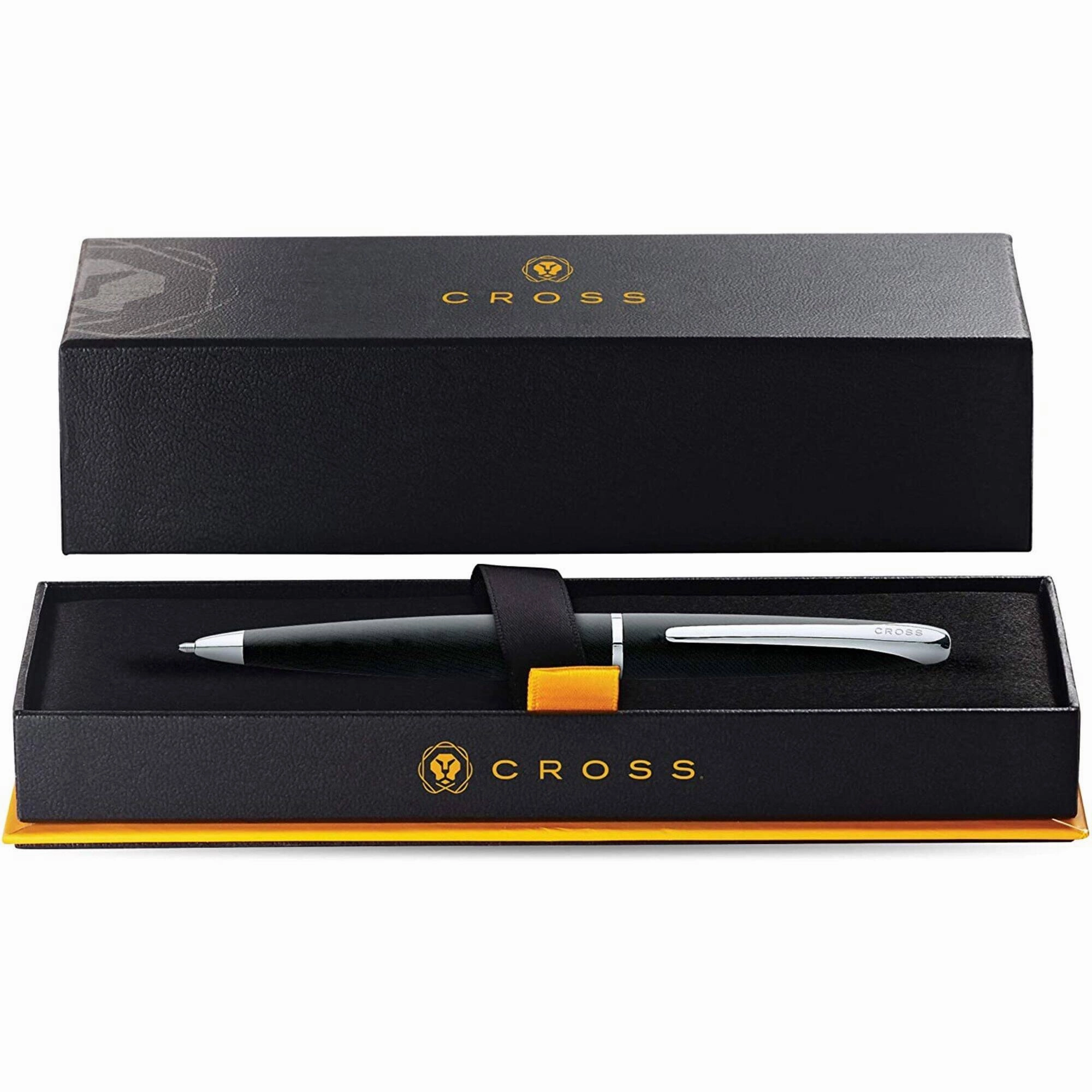Cross Ballpoint Pen - ATX Basalt Black Tapered Silhouette with Integrated Clip | 882-3