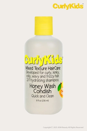 CURLYKIDS HONEY WASH CONDISH QUICK AND CLEAN 8oz