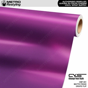 CYS Matte Frigid Grape Flip Vinyl Wrap | CMF-551
