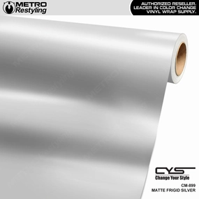 CYS Matte Frigid Silver Vinyl Wrap | CM-899