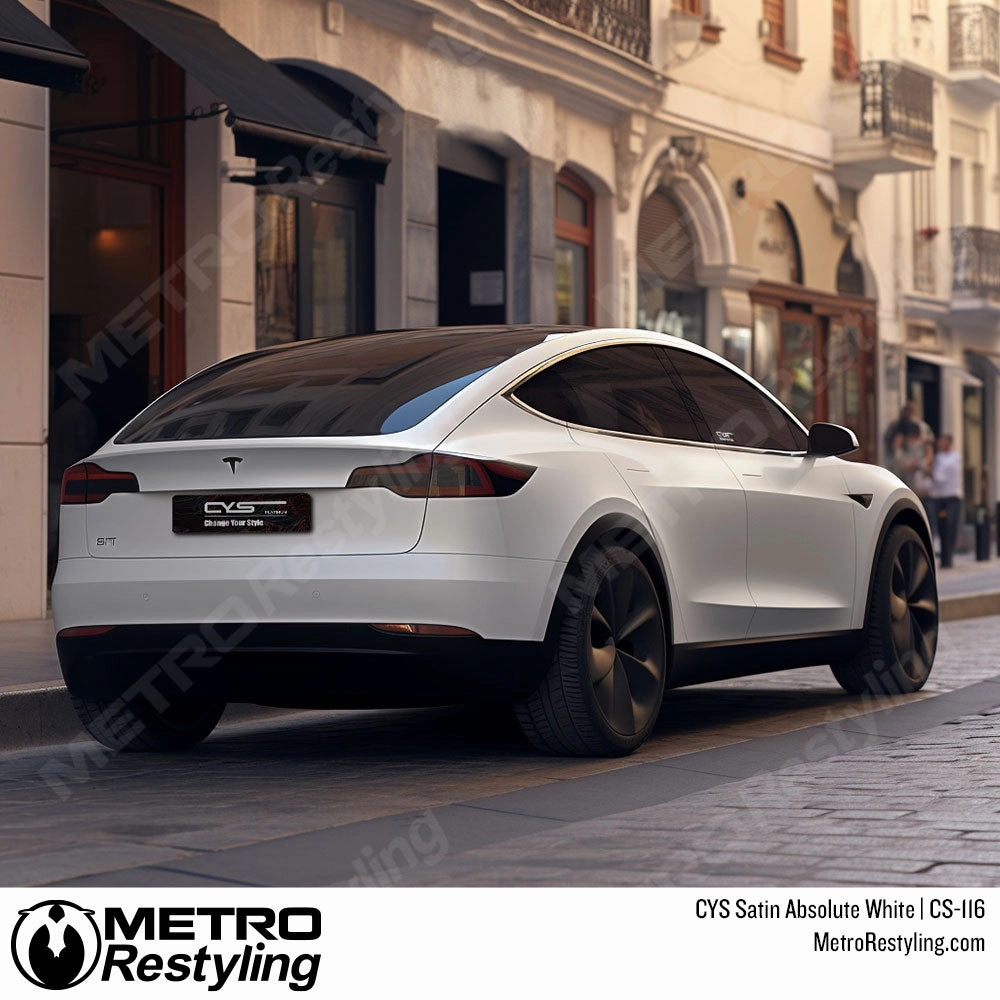 CYS Satin Absolute White Vinyl Wrap | CS-116