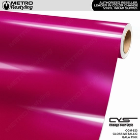 CYS Super Gloss Metallic Gala Pink Vinyl Wrap | CGM-523