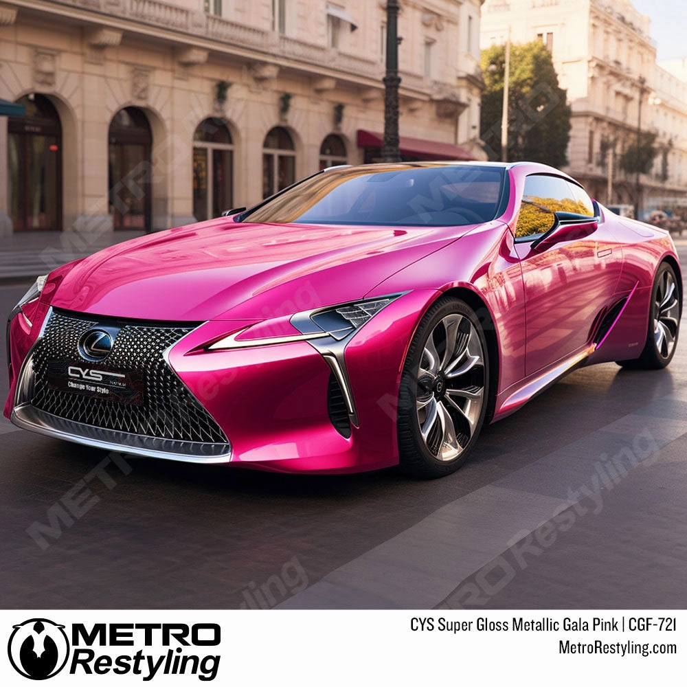 CYS Super Gloss Metallic Gala Pink Vinyl Wrap | CGM-523