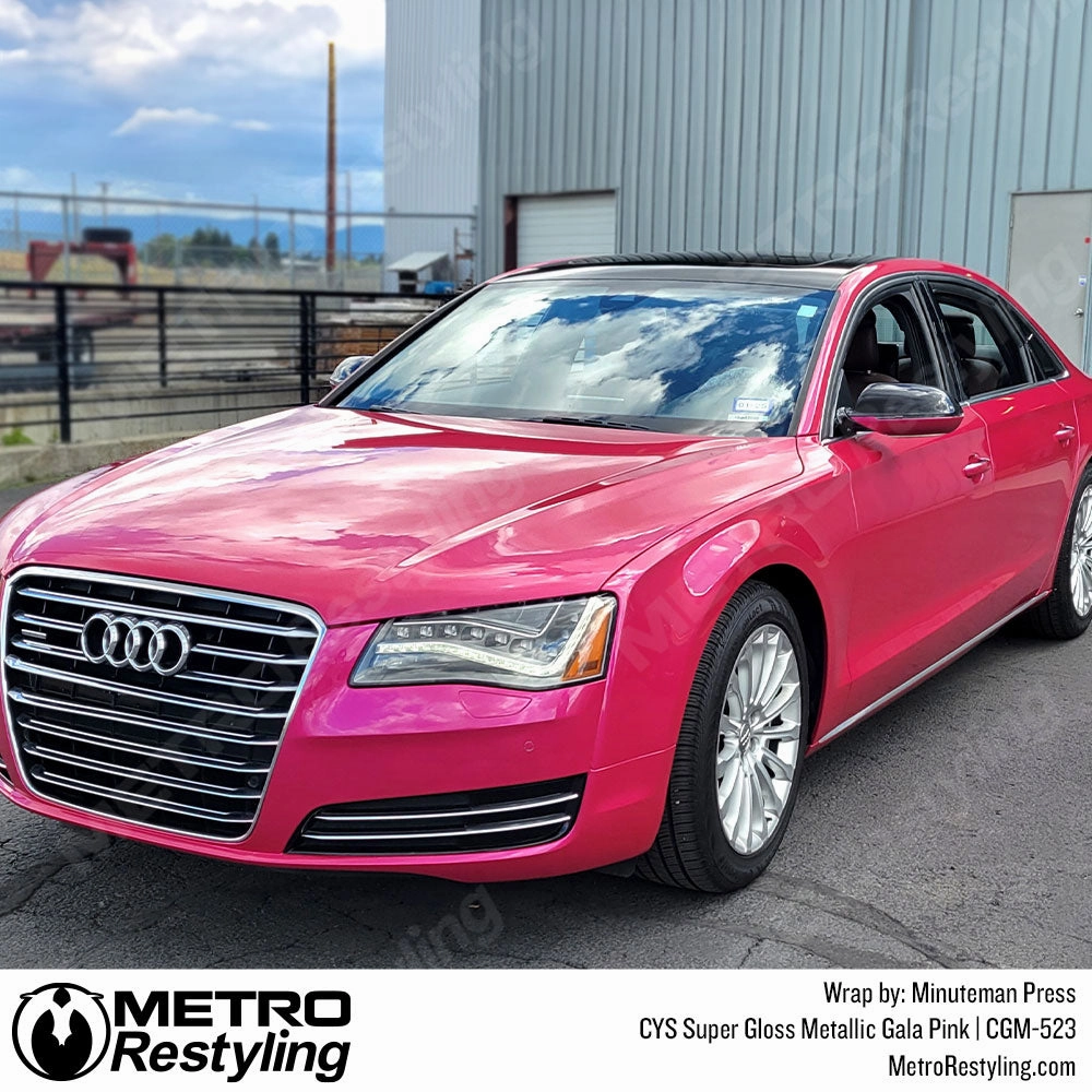CYS Super Gloss Metallic Gala Pink Vinyl Wrap | CGM-523