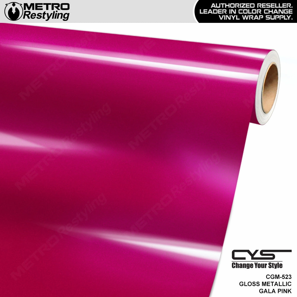 CYS Super Gloss Metallic Gala Pink Vinyl Wrap | CGM-523