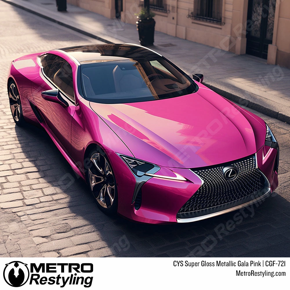 CYS Super Gloss Metallic Gala Pink Vinyl Wrap | CGM-523