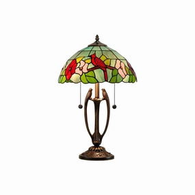 Dale Tiffany 21.5" Buttercup Tiffany Table Lamp - GREEN ONE SIZE