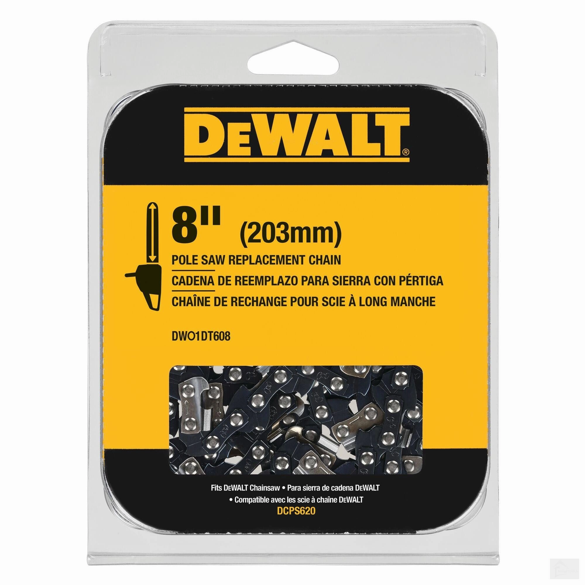 Dewalt 8 in. Pole Saw Replacement Chain (DWO1DT608)